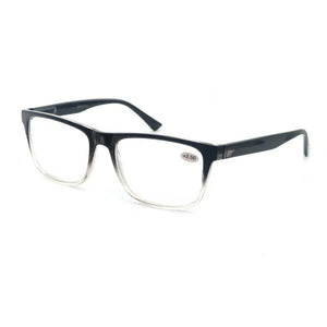 MODFANS Oversize Reading Glasses Men Readers Glasses Rectangle Classic Frame Lightweight Wear Spring Hinge with Diopter-MSR213