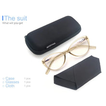 Load image into Gallery viewer, MODFANS Women Multifocal Reading Glasses Anti Blue Ray Glasses Effectively Mitigate Visual Fatigue and Dry Eyes - Apricot