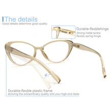 Load image into Gallery viewer, MODFANS Women Multifocal Reading Glasses Anti Blue Ray Glasses Effectively Mitigate Visual Fatigue and Dry Eyes - Apricot