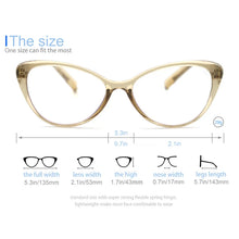 Load image into Gallery viewer, MODFANS Women Multifocal Reading Glasses Anti Blue Ray Glasses Effectively Mitigate Visual Fatigue and Dry Eyes - Apricot