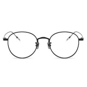MOMOJA  Business Eyewear Round Retro Pure Titanium Eyeglasses Optical Prescription Glasses Frame For Men And Women 80804