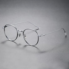 Load image into Gallery viewer, MOMOJA  Business Eyewear Round Retro Pure Titanium Eyeglasses Optical Prescription Glasses Frame For Men And Women 80804