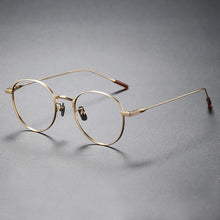 Load image into Gallery viewer, MOMOJA  Business Eyewear Round Retro Pure Titanium Eyeglasses Optical Prescription Glasses Frame For Men And Women 80804