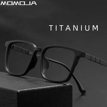 Load image into Gallery viewer, MOMOJA Eyewear Retro Square Titanium Transparent Eyeglasses Optical Prescription Glasses Frame For Men And Women BV9007Y