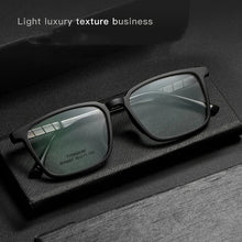 Load image into Gallery viewer, MOMOJA Eyewear Retro Square Titanium Transparent Eyeglasses Optical Prescription Glasses Frame For Men And Women BV9007Y