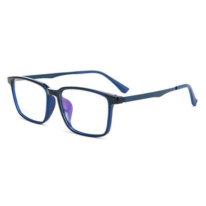 MOMOJA   Business Eyewear Retro Square TR90 Titanium Eyeglasses Myopia Optical Prescription Glasses Frame For Men A1003