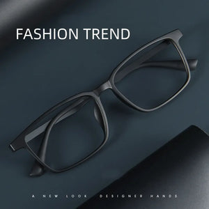 MOMOJA   Business Eyewear Retro Square TR90 Titanium Eyeglasses Myopia Optical Prescription Glasses Frame For Men A1003