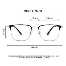 Load image into Gallery viewer, MOMOJA   Fashion Retro Polygon Spectacle Frame Ultra Light Alloy Eyeglasses Optical Prescription Frames Man Woman Eyewear9708