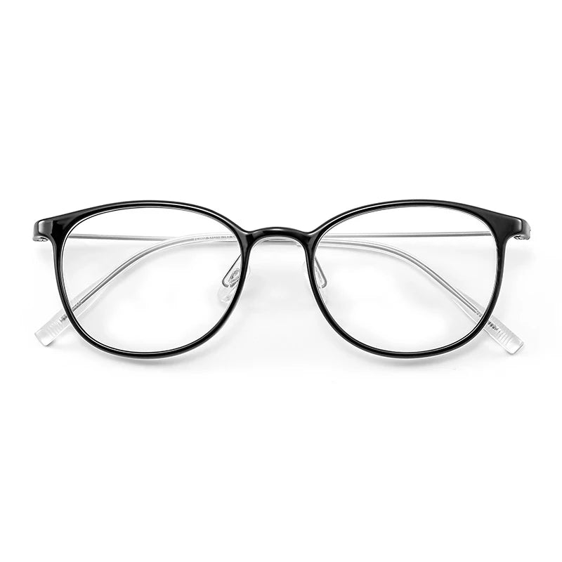 MOMOJA   Retro Round Eyewear Ultra Light TR90 Optical Prescription Glasses Frame Man Woman Transparent Spectacle 002