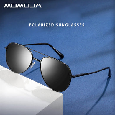 MOMOJA Retro  Ultra Light Eyewear Pilot Double Bridge Polarized Sunglasses Man Woman Optical Prescription Glasses Frame