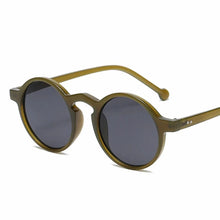 Load image into Gallery viewer, MUSELIFE Small Round Sunglasses  Men Women Luxury Brand Designer Vintage Sunglass Male Female Black Yellow Sun Glasses UV400