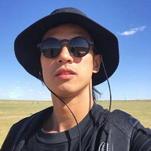 Load image into Gallery viewer, MUSELIFE Small Round Sunglasses  Men Women Luxury Brand Designer Vintage Sunglass Male Female Black Yellow Sun Glasses UV400