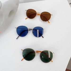 MUYE NEWEST Kids Sunglasses Metal frame Vintage designer UV400 sunglasses High Quality Summer Beach Round glasses