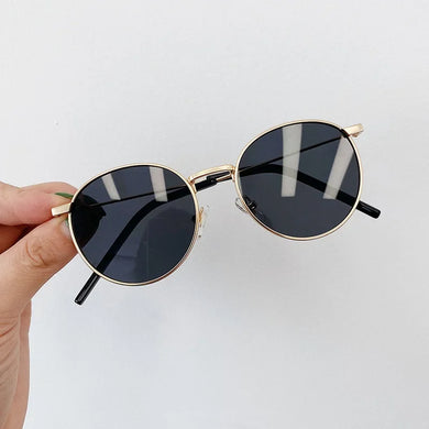 MUYE NEWEST Kids Sunglasses Metal frame Vintage designer UV400 sunglasses High Quality Summer Beach Round glasses