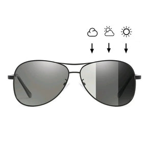MUYE Photochromic Pilot Polarized Sunglasses Men Women Driving Chameleon Discoloration Sun glasses Shades Oculos De Sol