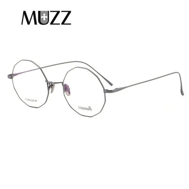 MUZZ   Pure Titanium Glasses Frame Women Ultralight Multi angle Eyeglasses Men Eyeglasses Prescription Myopia Optical Frames