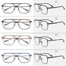 Load image into Gallery viewer, MUZZ Pure IP Titanium Men Frame Retro Prescription Glasses Frame Myopia Optical Eyeglasses for Women Square Pilot Lens Eyewear