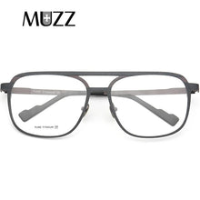 Load image into Gallery viewer, MUZZ Pure IP Titanium Men Frame Retro Prescription Glasses Frame Myopia Optical Eyeglasses for Women Square Pilot Lens Eyewear