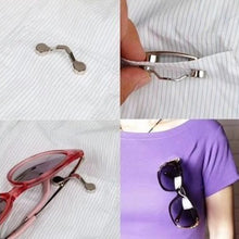 Load image into Gallery viewer, Magnetic Eyeglass Holder Hang Brooches Pin Bat Shape Magnet Glasses Headset Line Clips Multi-function Portable Clothes Buckle