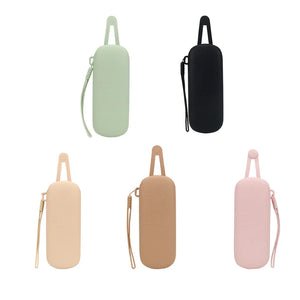 Magnetic Silicone Sunglasses Bag Waterproof Soft Cosmetic Storage Bag Solid Color Eyeglasses Protective Case Glasses Case