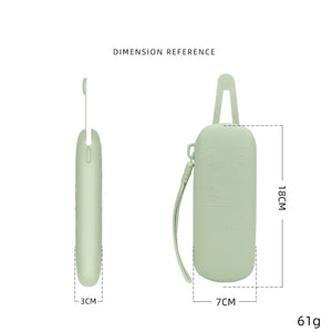 Magnetic Silicone Sunglasses Bag Waterproof Soft Cosmetic Storage Bag Solid Color Eyeglasses Protective Case Glasses Case