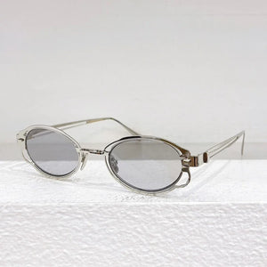 Maske H01 Oval Germany Brand Sunglasses Alloy Designer Handmade Uv400 Men and Ladies Outdoor Eyeglasses with Case