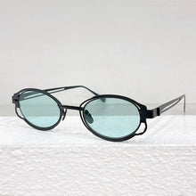 Load image into Gallery viewer, Maske H01 Oval Germany Brand Sunglasses Alloy Designer Handmade Uv400 Men and Ladies Outdoor Eyeglasses with Case