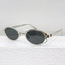 Load image into Gallery viewer, Maske H01 Oval Germany Brand Sunglasses Alloy Designer Handmade Uv400 Men and Ladies Outdoor Eyeglasses with Case