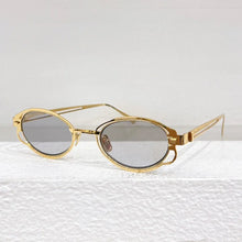 Load image into Gallery viewer, Maske H01 Oval Germany Brand Sunglasses Alloy Designer Handmade Uv400 Men and Ladies Outdoor Eyeglasses with Case