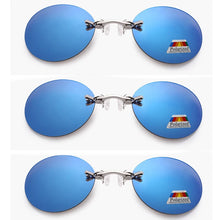 Carica l&#39;immagine nel visualizzatore di Gallery, Matrix Style Rimless Nose Clip Sunglasses Matrix Morpheus Men Women Polarized Ultra-light Outdoor Rimless Sunglasses Black