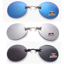 Carica l&#39;immagine nel visualizzatore di Gallery, Matrix Style Rimless Nose Clip Sunglasses Matrix Morpheus Men Women Polarized Ultra-light Outdoor Rimless Sunglasses Black