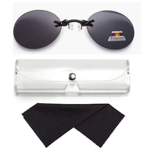 Matrix Style Rimless Nose Clip Sunglasses Matrix Morpheus Men Women Polarized Ultra-light Outdoor Rimless Sunglasses Black