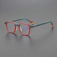 Carica l&#39;immagine nel visualizzatore di Gallery, Matte Green Red Square Acetate Japanese Style Eyeglasses Frames Men and Women  Multicolor Optical Prescription Glasses