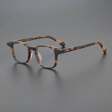 Carica l&#39;immagine nel visualizzatore di Gallery, Matte Green Red Square Acetate Japanese Style Eyeglasses Frames Men and Women  Multicolor Optical Prescription Glasses