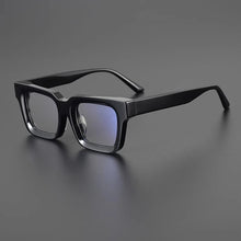 Load image into Gallery viewer, Matte Red Black Square Acetate Eyeglasses Frames High Quality Designer Japanese Style Men and Women  Glasses