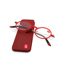 Load image into Gallery viewer, May Flower Rectangular TR90 Reading Glasses Thin  Spectacles Glasses Frame Men Blue Light Round Glasses Women With Case+2