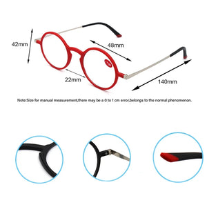May Flower Rectangular TR90 Reading Glasses Thin  Spectacles Glasses Frame Men Blue Light Round Glasses Women With Case+2