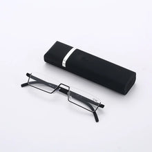 Load image into Gallery viewer, May Flower TR90 Presbyopic Glasses Man Blue Light Reading Glasses Men Metal Square Glasses For Sight Plus Lenses +1.75+2.25+2.75
