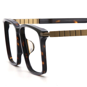 Men Acetate&Pure Titanium Business Glasses Frames  Matte Retro   Brand Optical Eyewear Myopia Prescription Eyeglasses