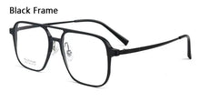 Load image into Gallery viewer, Men Aluminum Magnesium+Titanium Leg Square Anti Blue Light Myopia Glasses Women Double Bridge Nearsighted Spectacles Custom Lens