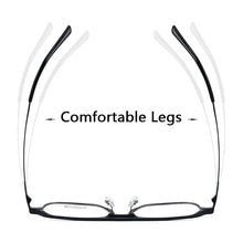 Load image into Gallery viewer, Men Aluminum Magnesium+Titanium Leg Square Anti Blue Light Myopia Glasses Women Double Bridge Nearsighted Spectacles Custom Lens