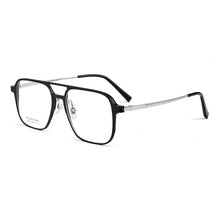 Load image into Gallery viewer, Men Aluminum Magnesium+Titanium Leg Square Anti Blue Light Myopia Glasses Women Double Bridge Nearsighted Spectacles Custom Lens