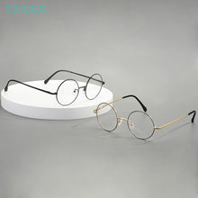 Load image into Gallery viewer, Men And Women Stainless Steel Full Rim Eyeglasses Round Classic Glasses Frame For Prescritiption Lenses