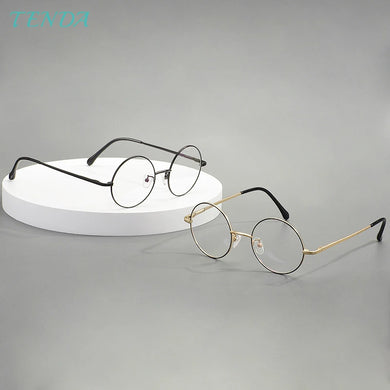 Men And Women Stainless Steel Full Rim Eyeglasses Round Classic Glasses Frame For Prescritiption Lenses