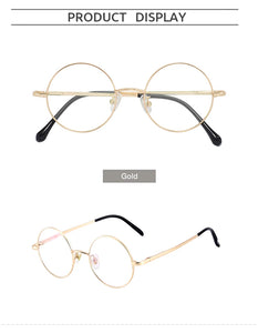Men And Women Stainless Steel Full Rim Eyeglasses Round Classic Glasses Frame For Prescritiption Lenses