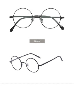 Men And Women Stainless Steel Full Rim Eyeglasses Round Classic Glasses Frame For Prescritiption Lenses