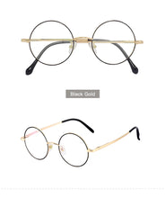 Load image into Gallery viewer, Men And Women Stainless Steel Full Rim Eyeglasses Round Classic Glasses Frame For Prescritiption Lenses