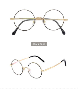 Men And Women Stainless Steel Full Rim Eyeglasses Round Classic Glasses Frame For Prescritiption Lenses