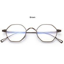 Load image into Gallery viewer, Men Eyewear Pure Titanium Glasses Polygon Women Retro Myopia Optical Prescription Eyeglasses Frames Japan Designer Small Oculos