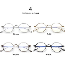 Load image into Gallery viewer, Men Eyewear Pure Titanium Glasses Polygon Women Retro Myopia Optical Prescription Eyeglasses Frames Japan Designer Small Oculos